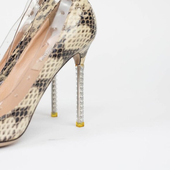 Valentino Garavani Snakeskin Heels‎ Size 37 EUR 6.5 US - Picture 4 of 16